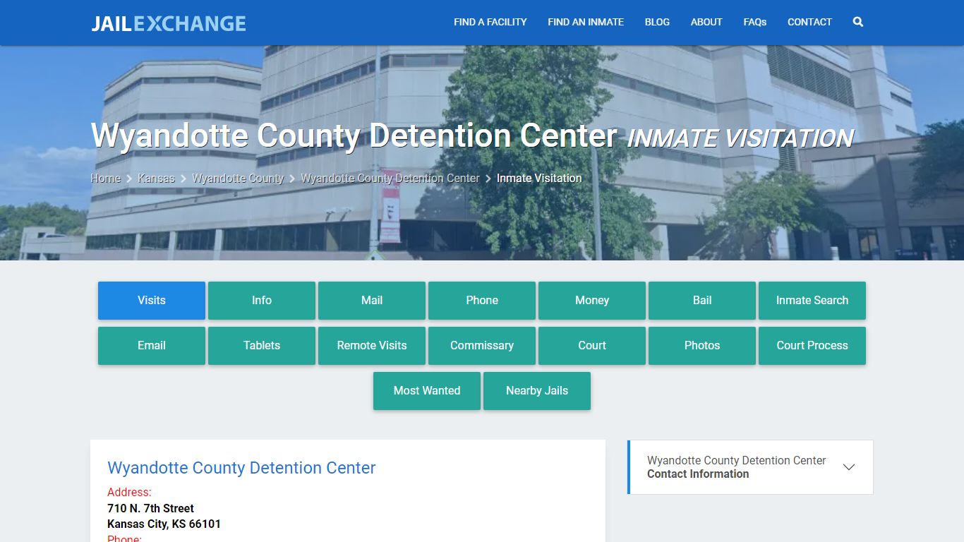 Inmate Visitation - Wyandotte County Detention Center, KS - Jail Exchange